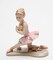 Ceramic Knee Down Ballerina In Pink Figurine, Home Décor, Gift for Her, Gift for Daughter, Gift for Ballerina Dancer